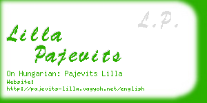 lilla pajevits business card